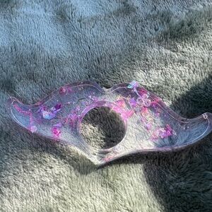 pink mustache book page holder